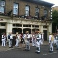 Party outside the Ship and Whale pub 2